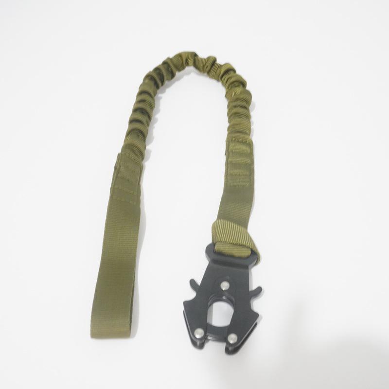 Эластичная веревка безопасности для спуска по веревке с быстроразъемной пряжкой с двумя головками для тактического использования на открытом воздухе