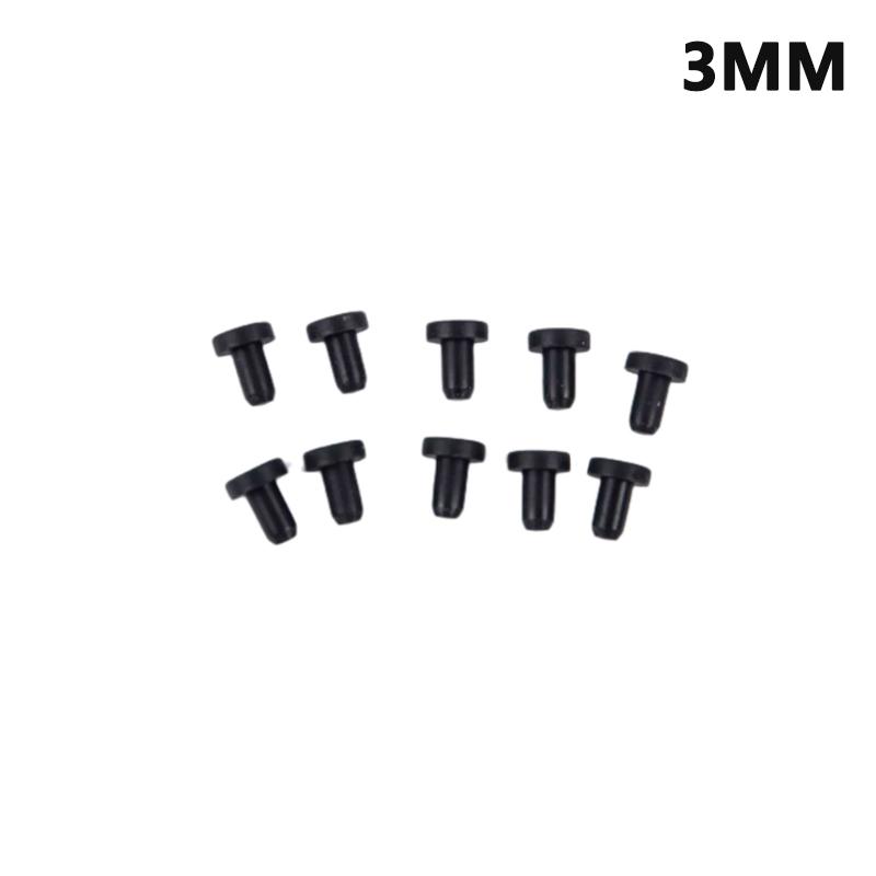 10 шт. Черные силиконовые резиновые заглушки-защелки для отверстий 3 3.5 5 8 до 12 мм Заглушки Уплотнительные пробки