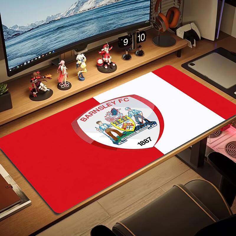 Barnsley Fc Mouse Pad Large Gaming Table Cushion Nonslip Laptop Tablet Big Mousepad Xxl Mat Mini Pc Playmat With Lock Edge