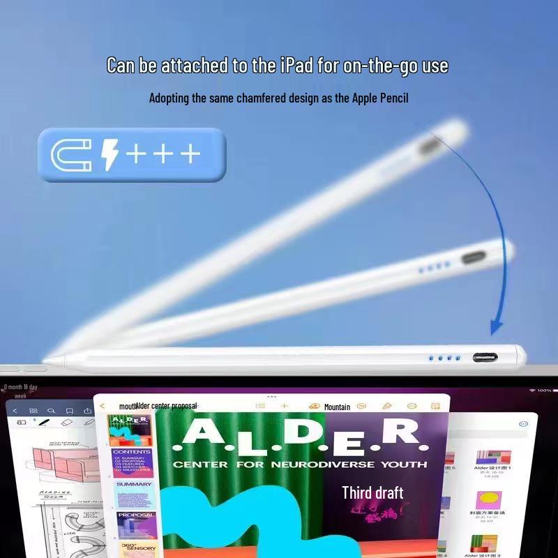 Емкостный стилус с магнитной зарядкой для телефонов Android, планшетов и обучающих устройств