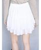 Мини-юбка-шорты с волнистой линией SWFP255030WHT0