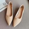 Taoffen Модные женские туфли-лодочки, однотонные повседневные офисные женские туфли на низком каблуке с острым носком, на высоком каблуке с острым носком, на низком каблуке