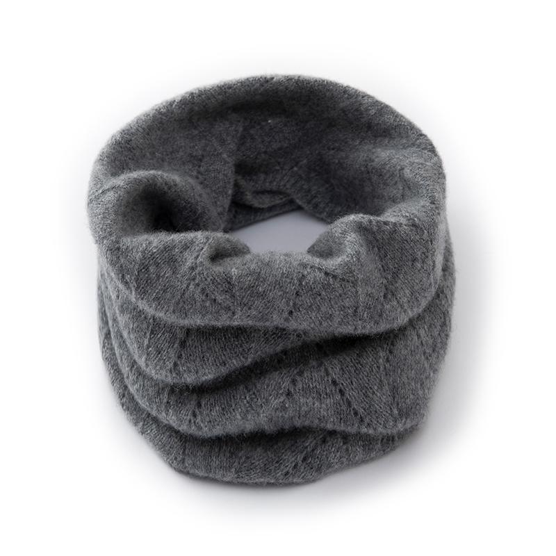 Women's Cashmere Neck Cover Qinghe Cashmere 30% Cashmere 70% Wool Women's Autumn and Winter Cashmere Scarf Soft and Warm