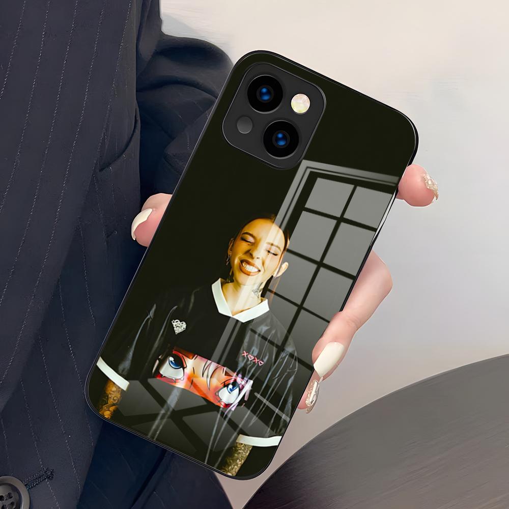 Чехол для телефона singer Y-Young Miko для iPhone 17 Pro Max 15 Pro 16 14 Plus 12 13 Mini 11 Pro Ударопрочный стеклянный чехол