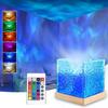 Projector Lamp,Projector Light,16 Colors Gradual Rotating Flame Water Lamp,Cube Night Light With Remote Control