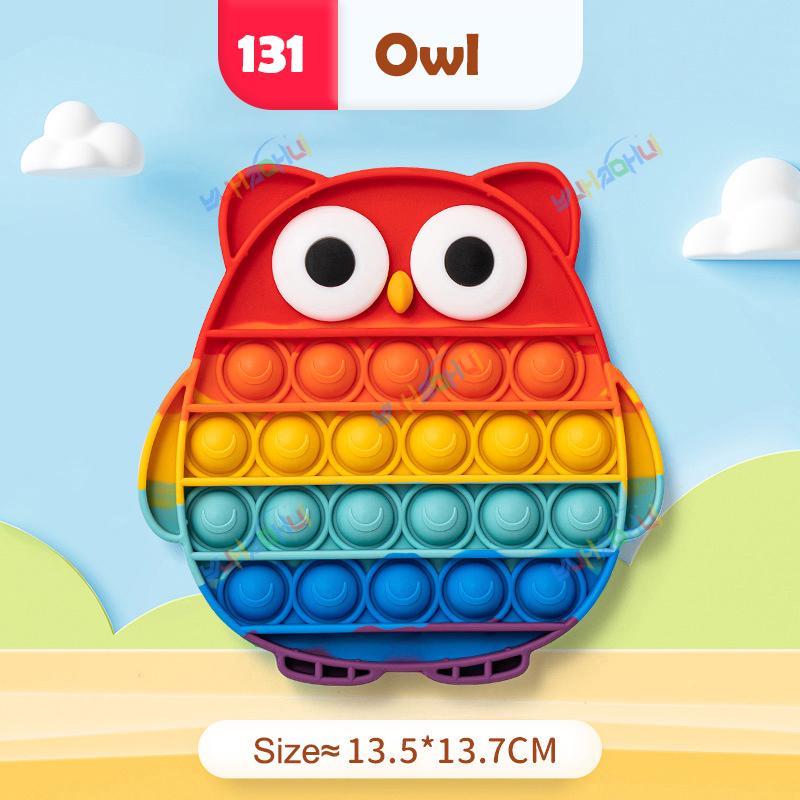 Радужный Поп Пуш Пузырь Непоседа Игрушки Антистресс для Взрослых Детей Особые Потребности Сенсорные Игрушки Интерактивные Игрушки для Детей