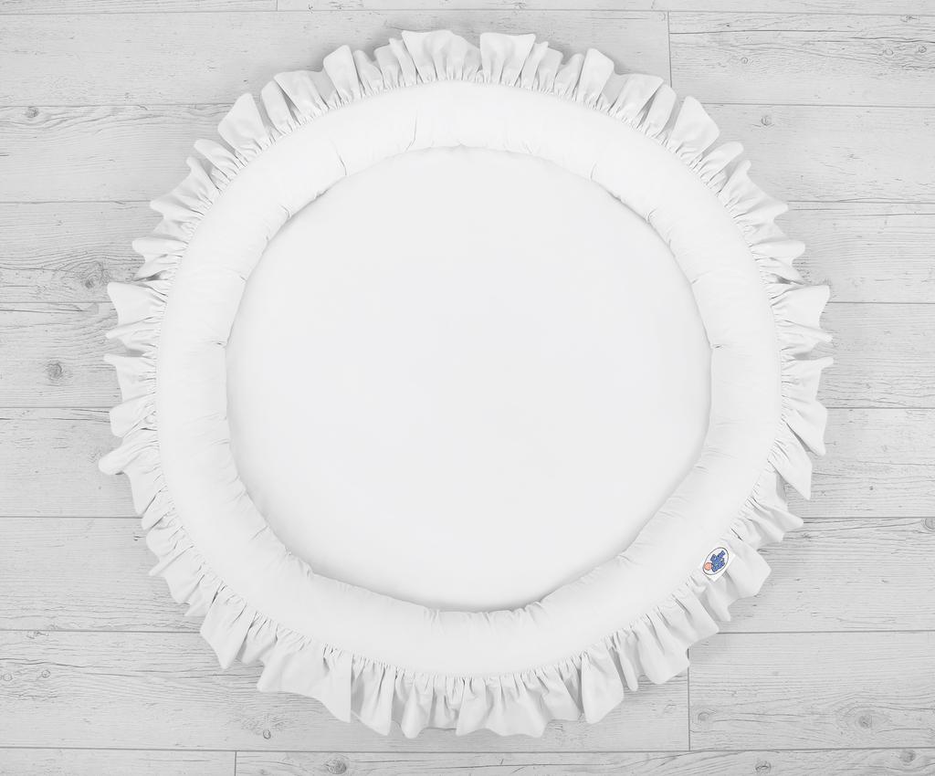 Nest with frill - white