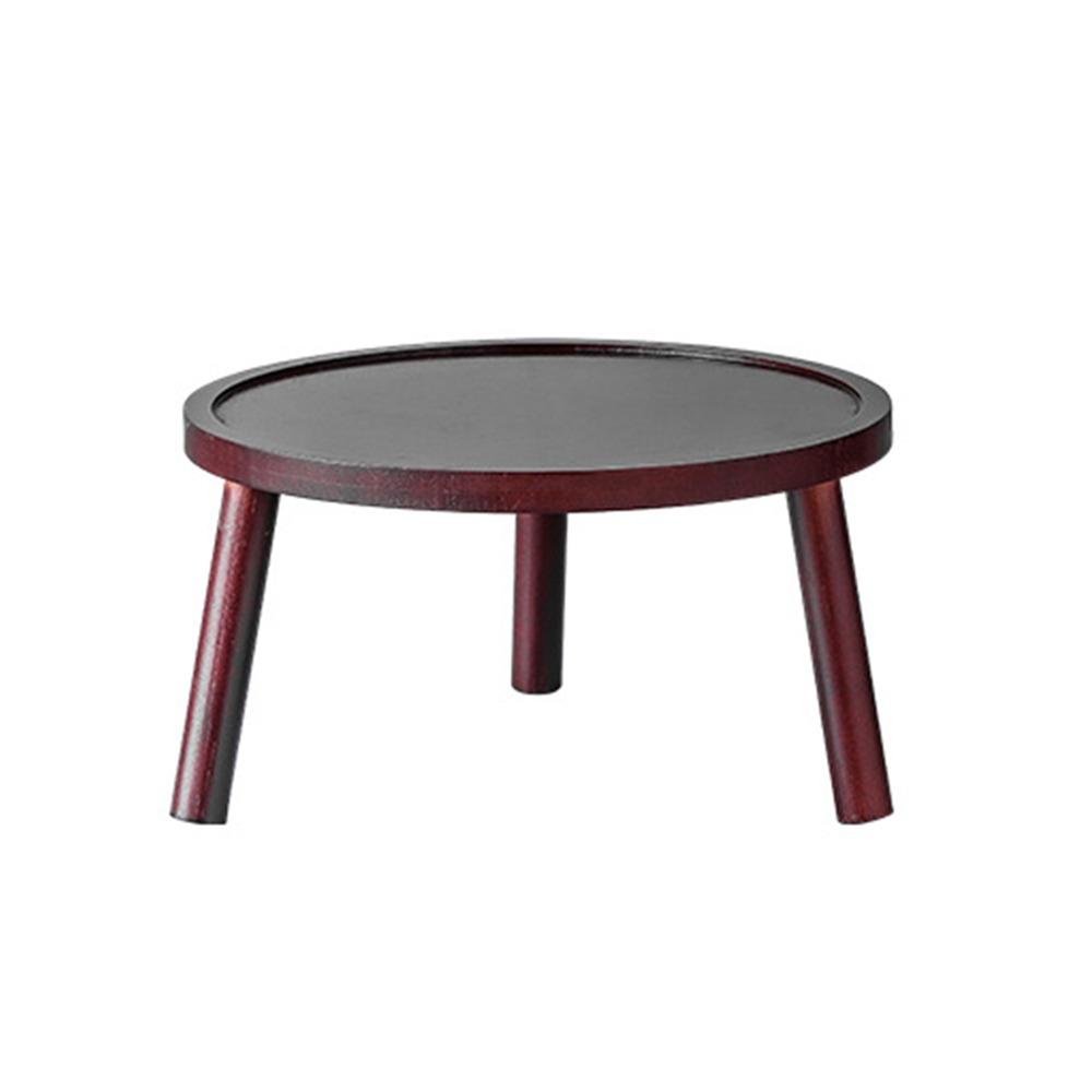 Round Flowerpot Holder Wooden Bonsai Base High Quality Flowerpot Tray Home Office