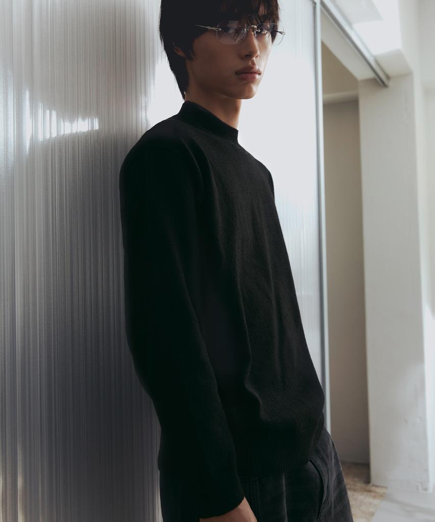 NODU Mock Neck Mock Neck Knit [Black]