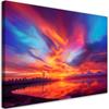 Canvas Print, Abstract Sky Over City