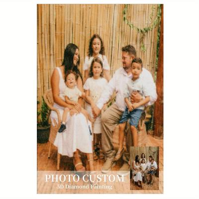 Набор для алмазной вышивки по фото на заказ – 5D DIY вышивка стразами, персонализированный декор для дома или подарок для семьи и друзей