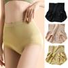 Женское нижнее белье с высокой талией, мягкие эластичные трусы с утягивающим эффектом, бесшовные, полные