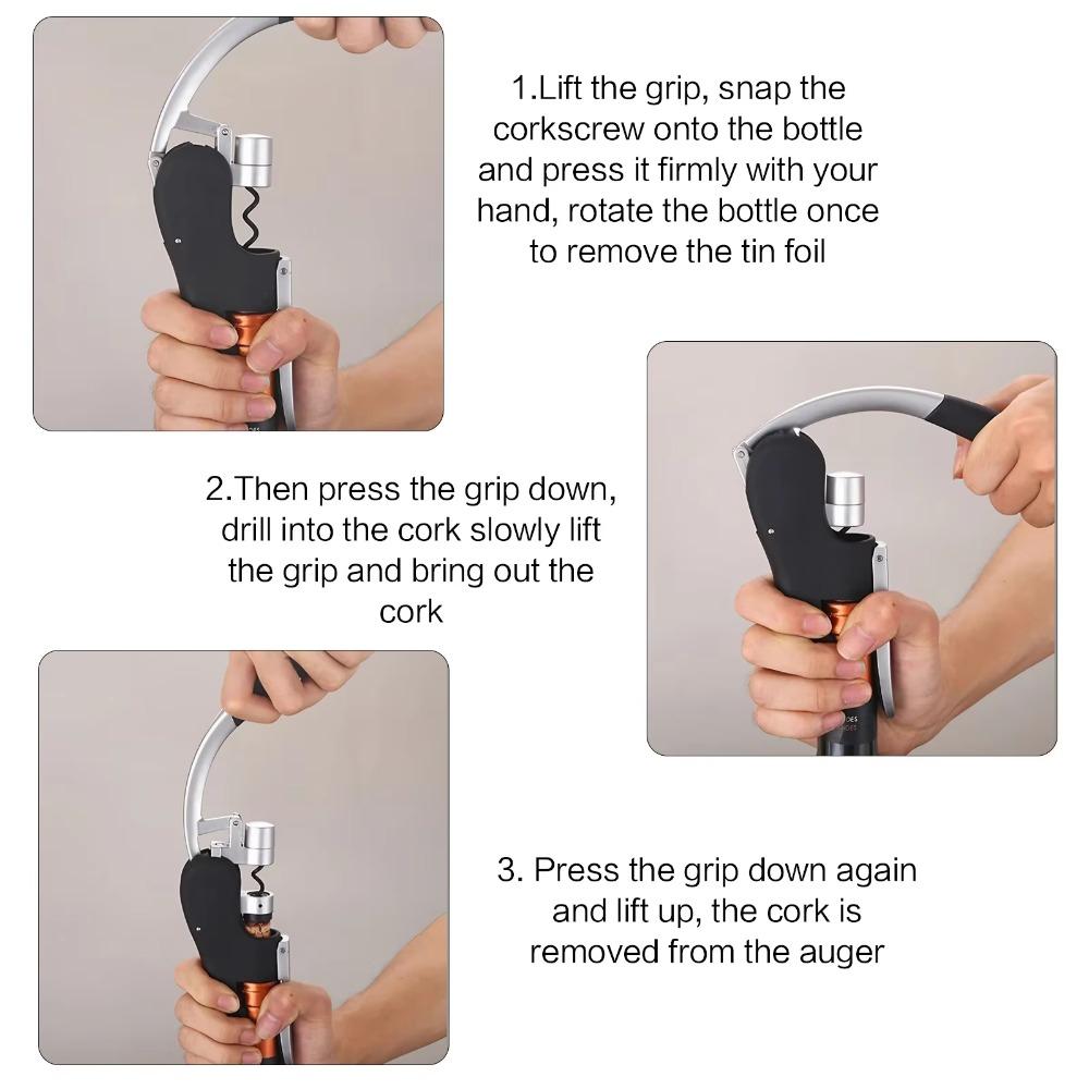 Цинк цинк цинковый сплав инструмент для открывания красного вина быстрый штопор для извлечения пробок открывалка для бутылок шампанского вечеринка