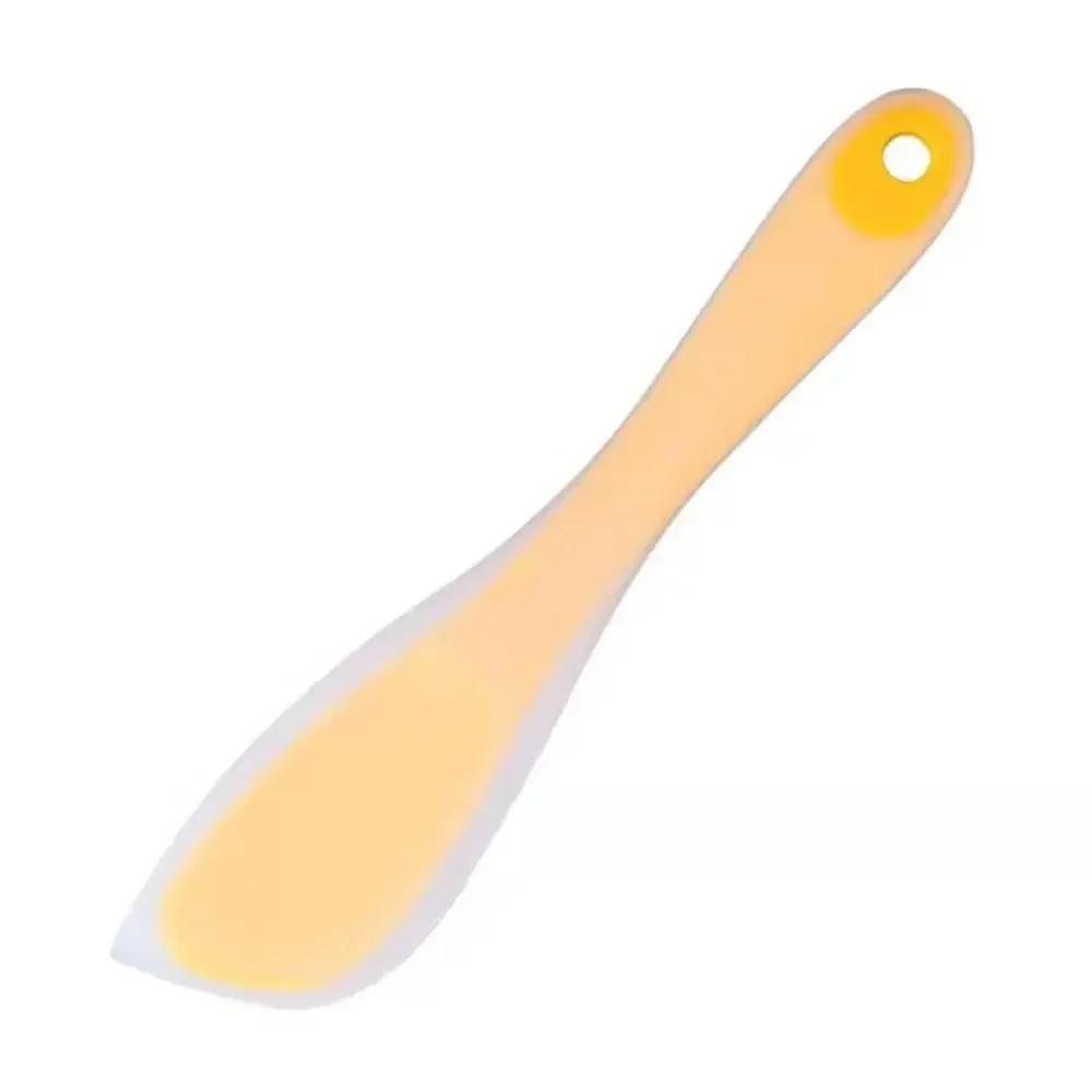 1pc Cream Baking Scraper Non-stick Silicone Spatula Kitchen Pastry Blenders Salad Cake Mixer Butter Batter Pies Cooking Tools