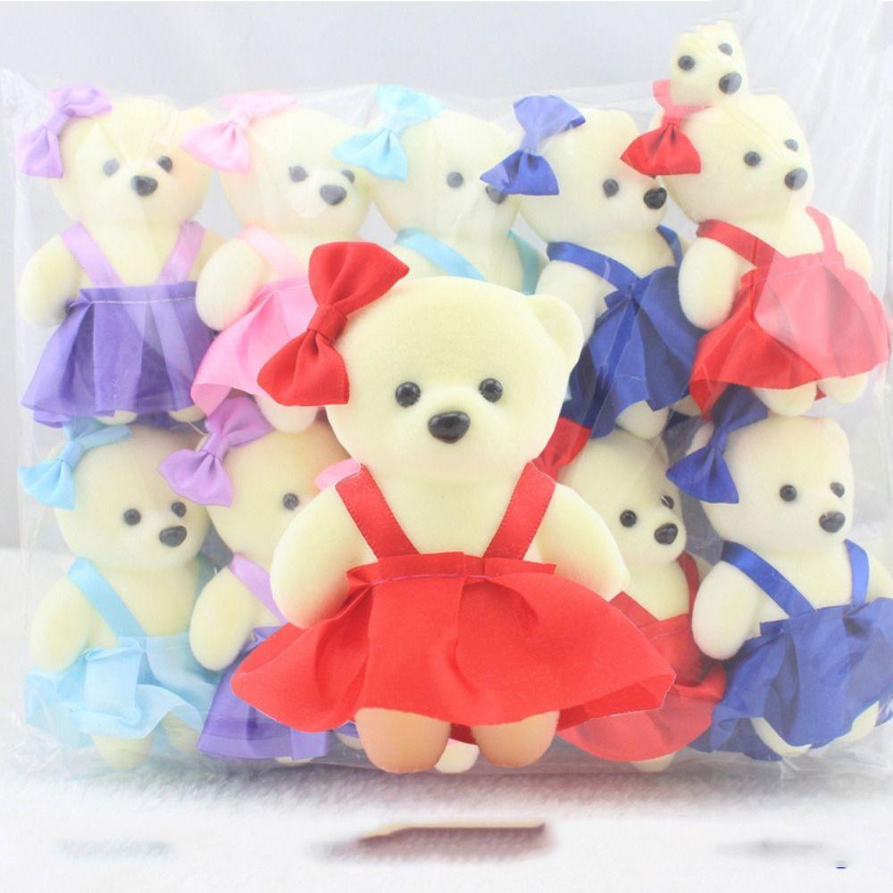 10pcs/set Foam Bear Bear Plush Foam Toys Plush Doll Cartoon Bouquet Doll Kids/Children Toys