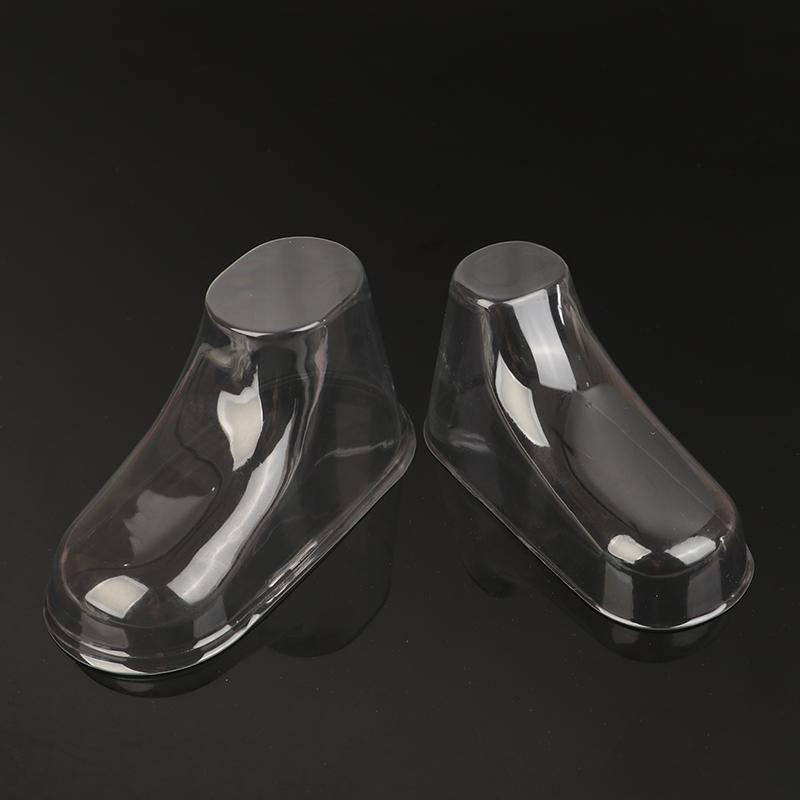 10Pcs Clear Pvc Child Booties Showcase Support Frame Feet Plastic Shoe Mold Baby Shoe Stretcher Socks Display Stand