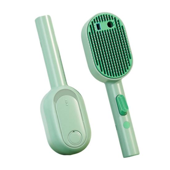 Распыляющая щетка для собак 3 в 1 Самоочищающаяся щетка для кошек Распылитель тумана Антистатическая массажная щетка Перезаряжаемая расческа для ухода за шерстью Длинношерстных Короткошерстных Животных