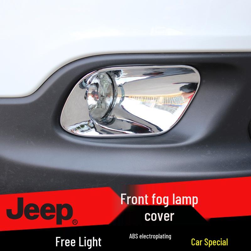 Outai Front Fog Light Cover & Lampshade for 2013-2016 Jeep Cherokee