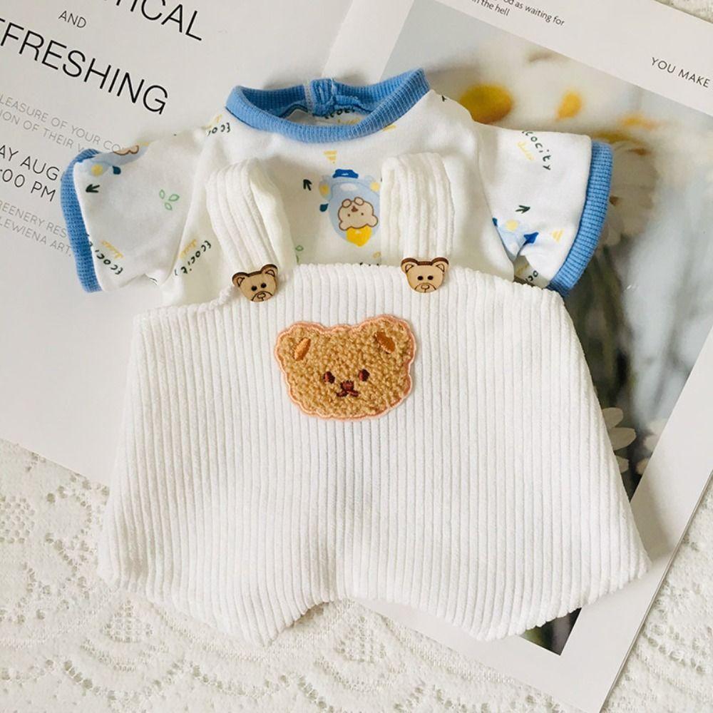 Одежда для шарнирного мишки ручной работы, Наряд для куклы своими руками, Модный мини-костюм с подтяжками, 30 см шарнирный мишка