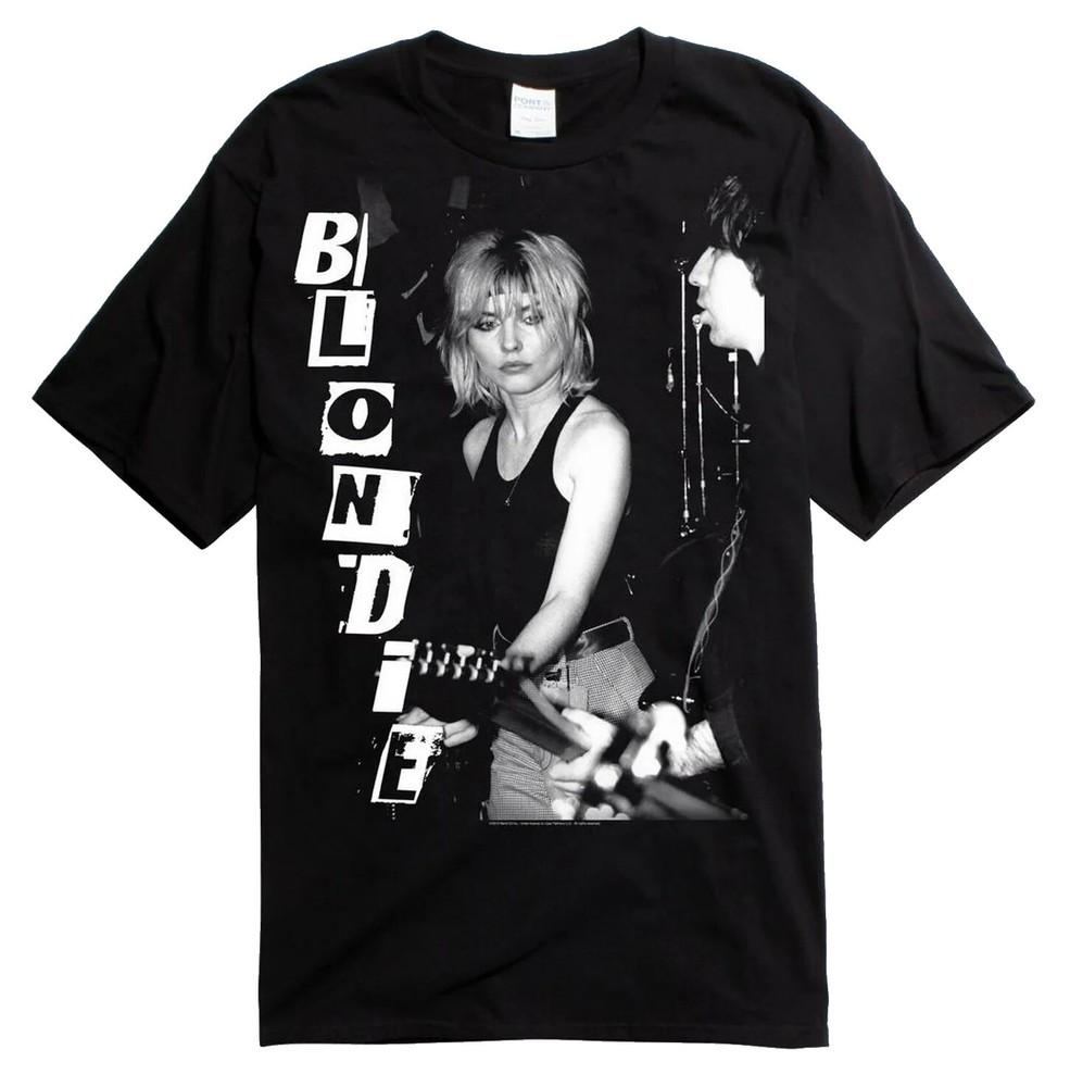 Blondie Tshirt Logo Circle Live 1977 Brand New Band Tees