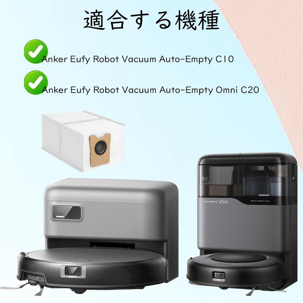 Replacement Paper Packs (12 Sheets) for Anker Eufy Robot Vacuum Auto-Empty C11/Omni C20, Eufy C11/C10/Omni C20, Eufy Robot Vacuum Cleaner
