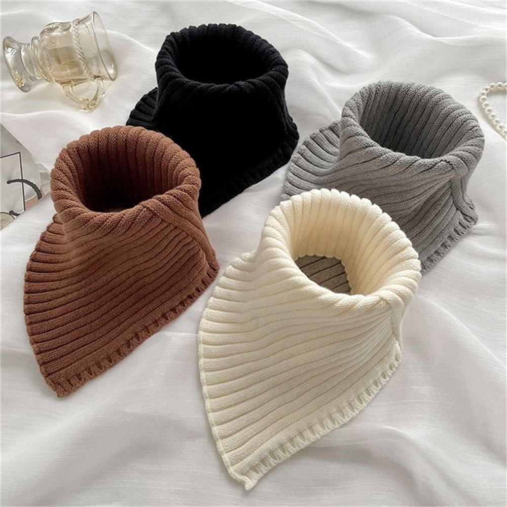 Accessories Warm Scarf Korean Style Scarves Female Wool Scarf Turtleneck Scarf Knitted Fake Collar