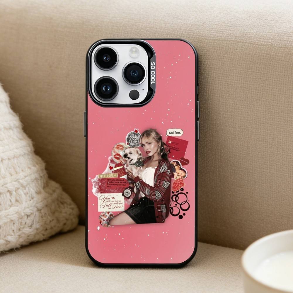 Singer S-Sabrina Carpenter  Phone Case For iPhone 16,15,14,13,12,17,Pro,MAX Black Matte Shockproof Cover