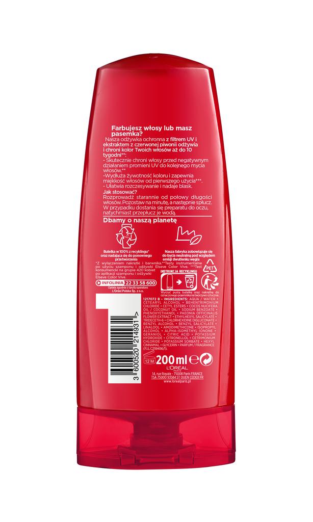 'Oréal Paris Elseve Color Vive Protective Hair Conditioner With Red