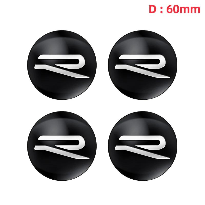 2026 Горячие Для VOLKSWAGEN VW 4 штуки 3D 56 мм/60 мм/65 мм Колпачки Ступицы Колес Автомобиля Наклейки Значки Аксессуары для Volkswagen VW R