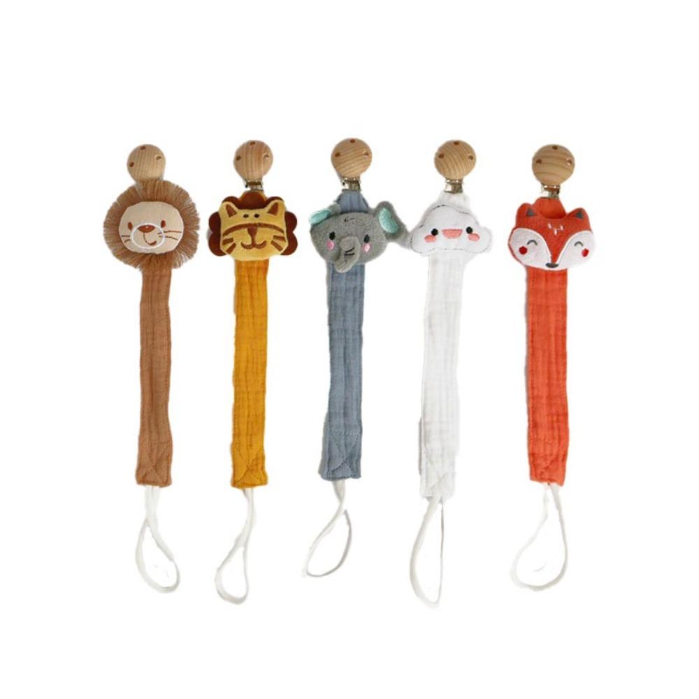 Держатель для пустышки против потери, Животные, Кукла, Держатель для соски, Клипсы, Кавайи, Детская ткань, Цепочка для пустышки, Ребенок