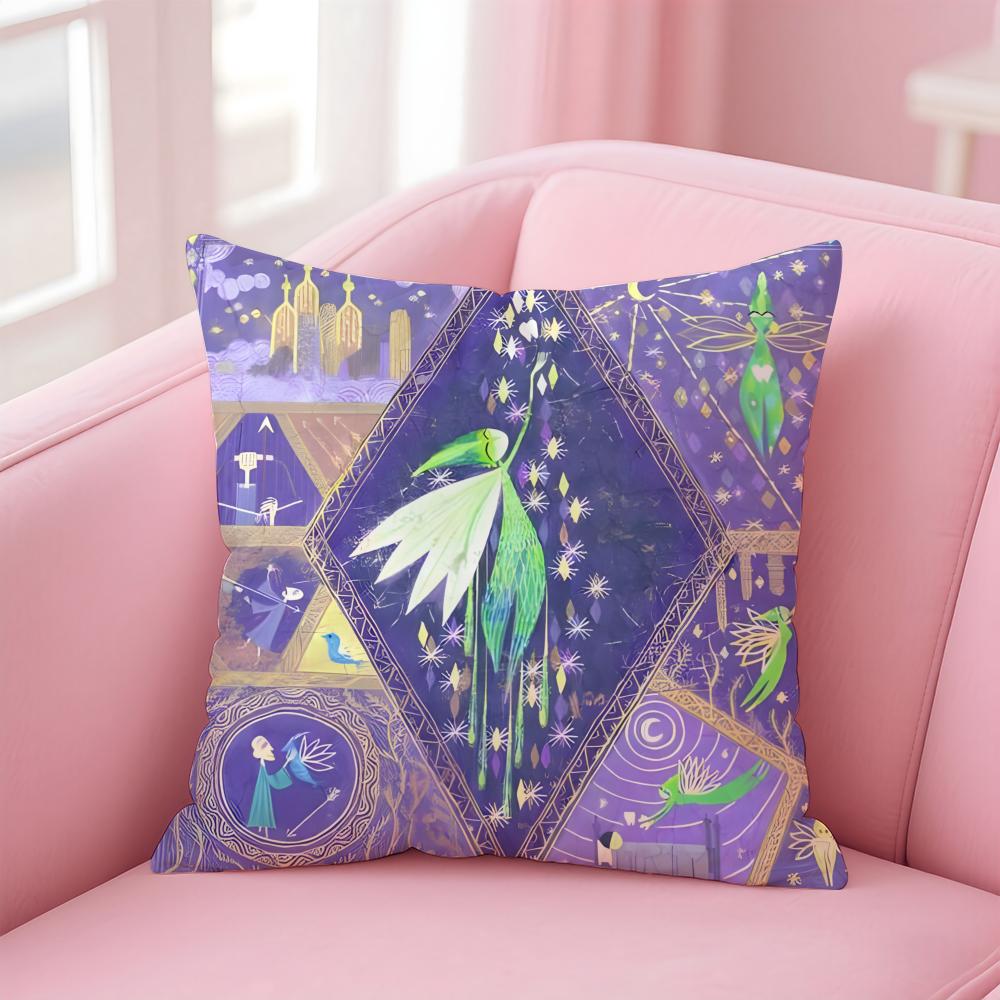 1PCS RRise Of The Guardians Arts Icons Cushion Cover Pillowcase Short Plush Invisible zipper Room Sofa Cushion Cover