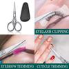 Нержавеющая сталь, маленькие ножницы для макияжа, бровей, маникюра, ногтей, кутикулы, триммер для бороды и усов, инструмент для волос в носу