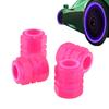 4pcs Night Glow Tire Valve Cap,Tire Air Valve Cap,Luminous Fluorescent,Car Motorcycle Dress-Up Parts, Luminous