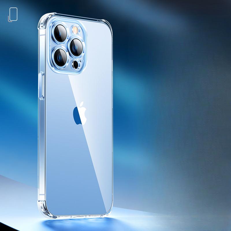 Apple 16 Mobile Phone Case IPhone 15 Transparent Soft Shell 14 Four Corner Anti-fall Ultra-thin 13pro12 Protective Case Anti-fall