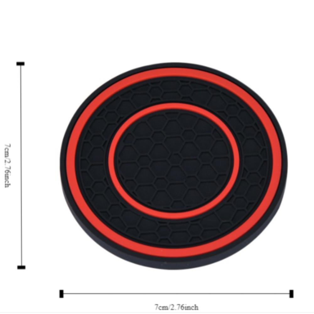 2pcs PVC Car Coasters Anti-Slip Drink Holder Car Interior Accessories Car Bottle Holder