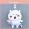 Little Happily Bear Drinks Tea Eats Noodles Steams Sweat Cartoon Pendant Plush