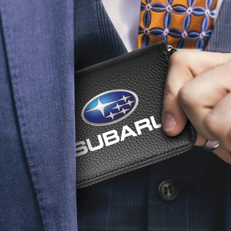 Кошелек из натуральной кожи для водительского удостоверения, ID-карты, банковских карт для Subaru Forester Impreza Outback Legacy Tribecacar WRC XV