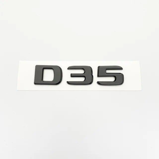 Glossy Black Letters 550G 4X4 850 550 D35 B40 D6S B63 Emblem for Mercedes Benz Brabus G Car Fender Trunk Rear W464 Logo Sticker