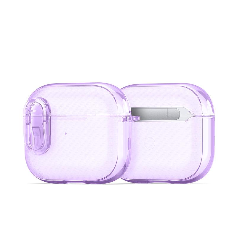 AirPods Pro & AirPods 3 Transparent Ice Crystal Carbon Fiber Protective Case