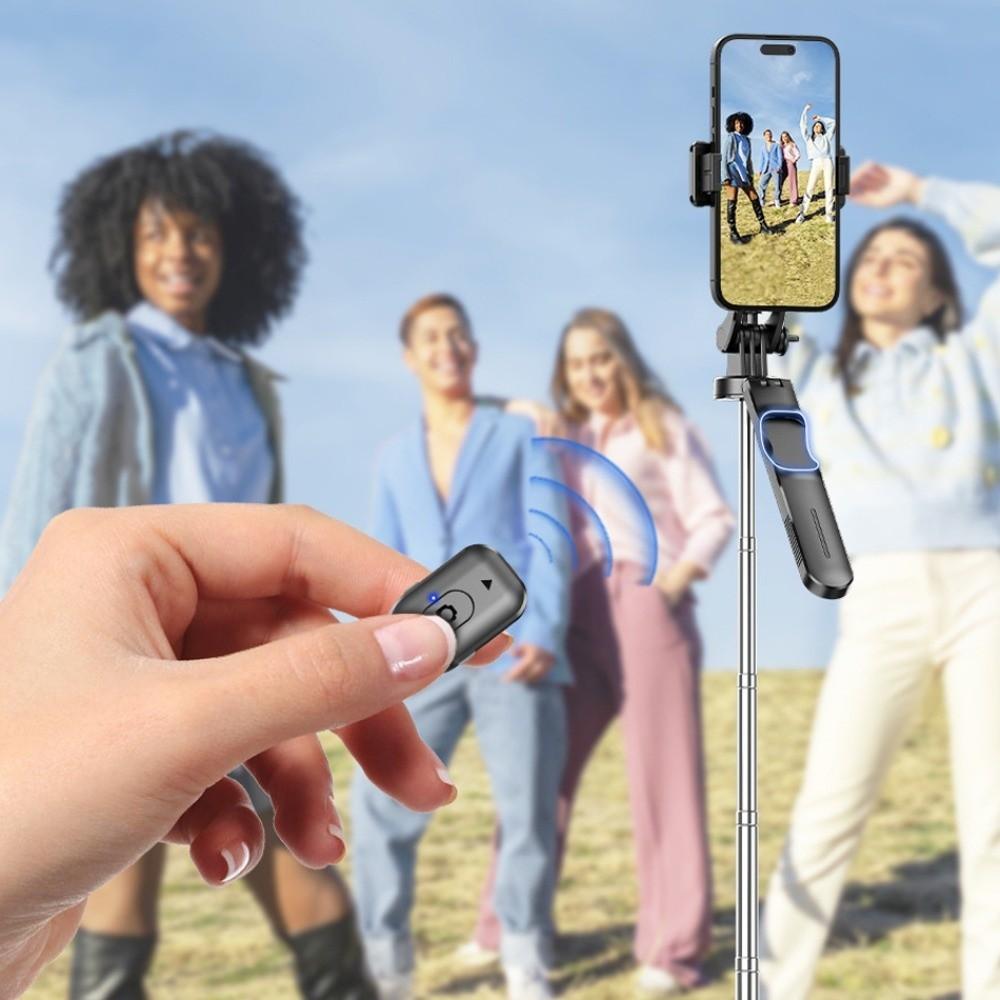 360° Вращающаяся телескопическая селфи-палка Портативная 1,7 м Bluetooth селфи-палка Легкая регулируемая селфи-палка Штатив