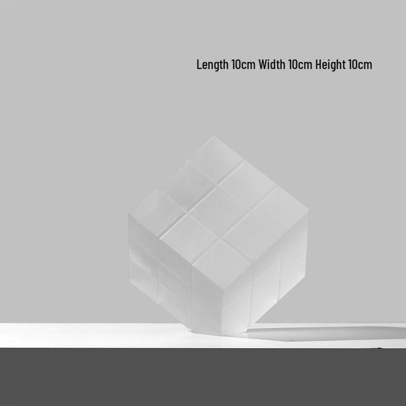 Современный минималистский 3D геометрический стеклянный крест для гостиной или офиса