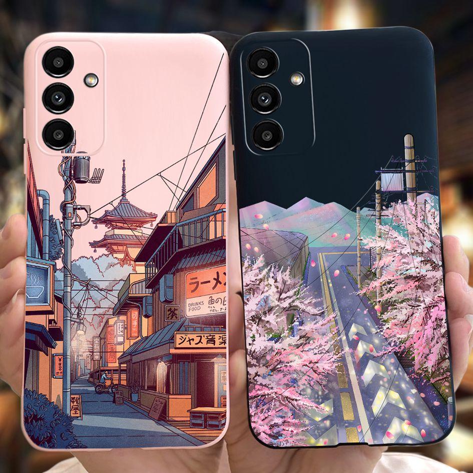 Для Samsung A14 5G 2023 Чехол Милый Желтый Утенок Кот Мультяшный Funda Для Samsung Galaxy A14 SM-A145F SM-A146B Чехол для Телефона A 14 Etui