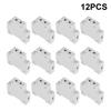 12Pcs BERM Power Socket Din Rail Mounted 2pin Modular Outlet Distribution Box Accessories 250V