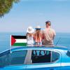 5/10/20Pcs Palestine Car Flags with Flag Pole 30x45cm Palestinian Car Flag for Car Window Palestine Outdoor Vehicle Banner Decoration Clip-on