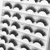 3d Mink Hair 16 Pairs Of False Eyelashes Natural Thick Curly Foreign Trade Eyelashes