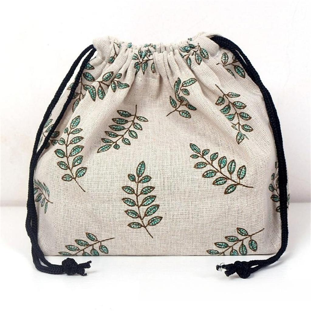 1 шт. в японском стиле, сумка для хранения ланч-бокса на шнурке для путешествий, пикника, портативный, легко моющийся, ланч-бокс, сумка-тоут