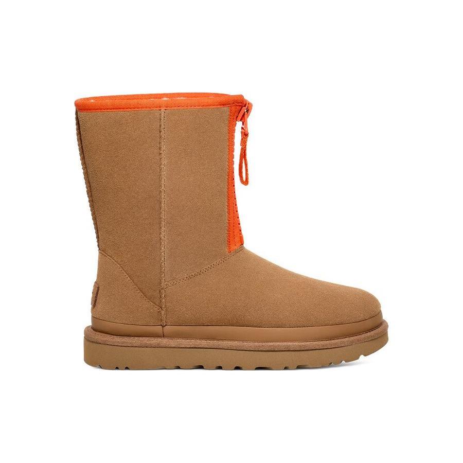 UGG Классические короткие ботинки на молнии с логотипом 'Chestnut' Женские 1144035-CHE