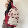 Контрастный цвет Студенческий школьный рюкзак Женский рюкзак большой вместимости Мужской рюкзак для компьютера