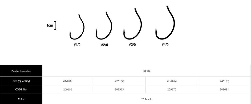 Ryugi R0004 Talisman Brutal Hook Size 4/0 (9631)