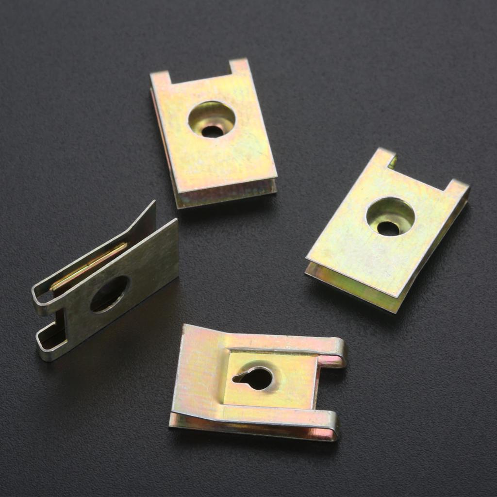 20 шт. бронзового тона, пружинная металлическая дверная панель автомобиля, шпиль, винт U-образного типа, зажимы